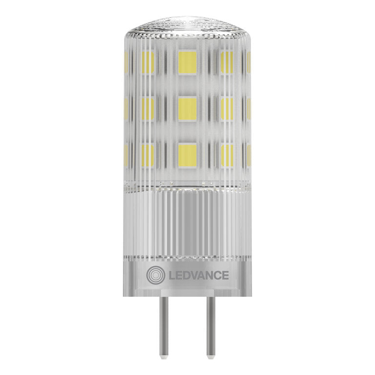 Osram / Ledvance LED Pin klar 320° Performance 3,8-40W/827 warmweiß 470lm GY6.35 AC/DC 12V dimmbar