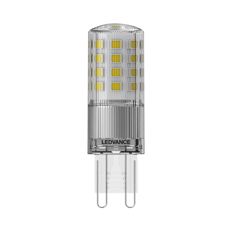 Osram / Ledvance LED Pin klar 320° Performance 4,4-48W/827 warmweiß 600lm G9 220-240V dimmbar