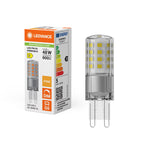Osram / Ledvance LED Pin klar 320° Performance 4,4-48W/827 warmweiß 600lm G9 220-240V dimmbar