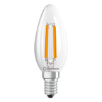 Osram / Ledvance LED Filament Kerze B klar 300° Superior UltraEfficient 2,9-40W/827 warmweiß 470lm E14 220-240V dimmbar