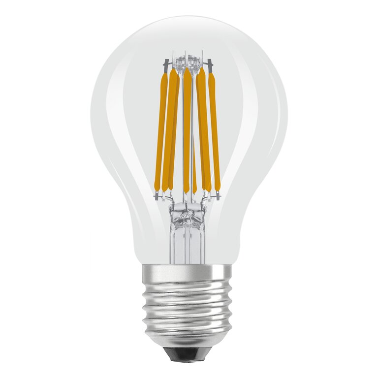 Osram / Ledvance LED Filament Classic A klar 300° UltraEfficient 7,2-100W/827 warmweiß 1521lm E27 220-240V 2er Pack