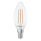 Osram / Ledvance LED Filament Kerze B klar 330° UltraEfficient 2,2-40W/827 warmweiß 470lm E14 220-240V