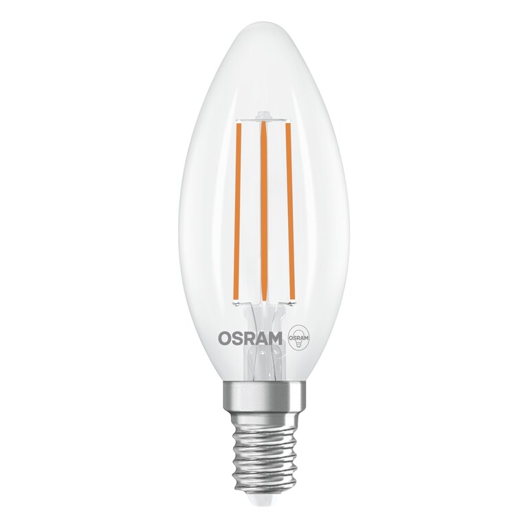 Osram / Ledvance LED Filament Kerze B klar 320° UltraEfficient 2,2-40W/840 kaltweiß 470lm E14 220-240V