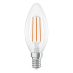 Osram / Ledvance LED Filament Kerze B klar 320° UltraEfficient 3,8-60W/827 warmweiß 806lm E14 220-240V