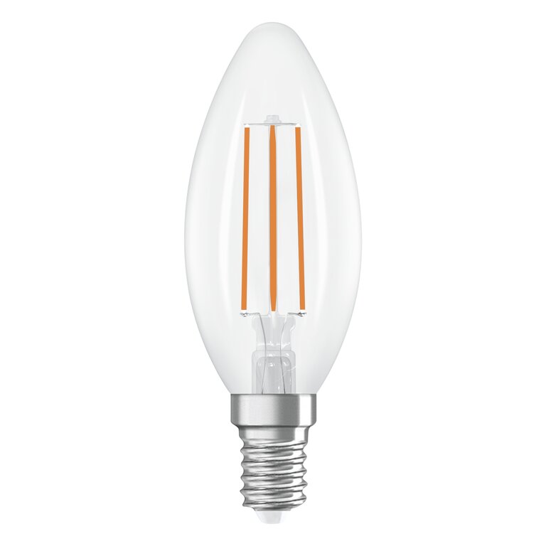 Osram / Ledvance LED Filament Kerze B klar 320° UltraEfficient 3,8-60W/827 warmweiß 806lm E14 220-240V