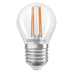 Osram / Ledvance LED Filament Tropfen P klar 320° UltraEfficient 2,2-40W/827 warmweiß 470lm E27 220-240V