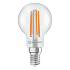Osram / Ledvance LED Filament Superior Tropfen P klar 320° UltraEfficient 3,8-60W/827 warmweiß 806lm E14 220-240V