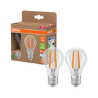 Osram / Ledvance LED Filament Classic A klar 320° UltraEfficient 3,8-60W/840 kaltweiß 806lm E27 220-240V 2er Pack