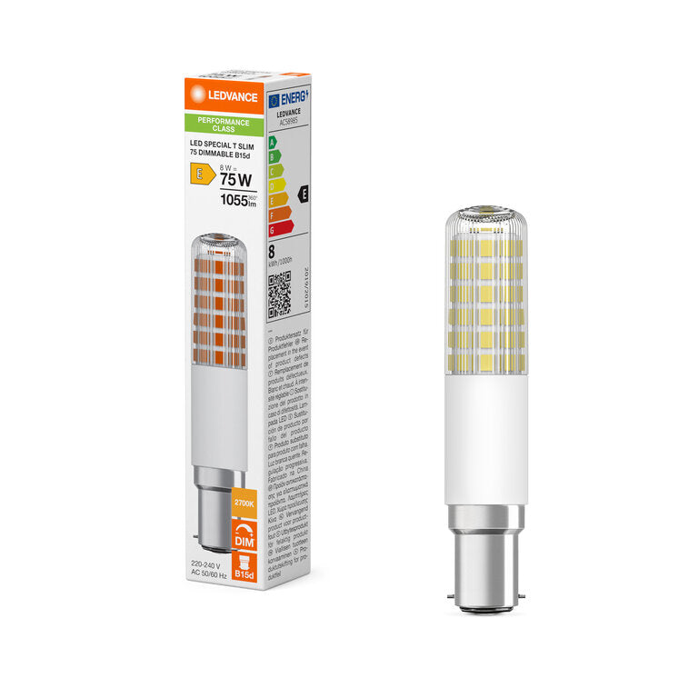 Osram / Ledvance LED Special T 320° Performance 8-75W/827 warmweiß 1055lm B15d 220-240V dimmbar