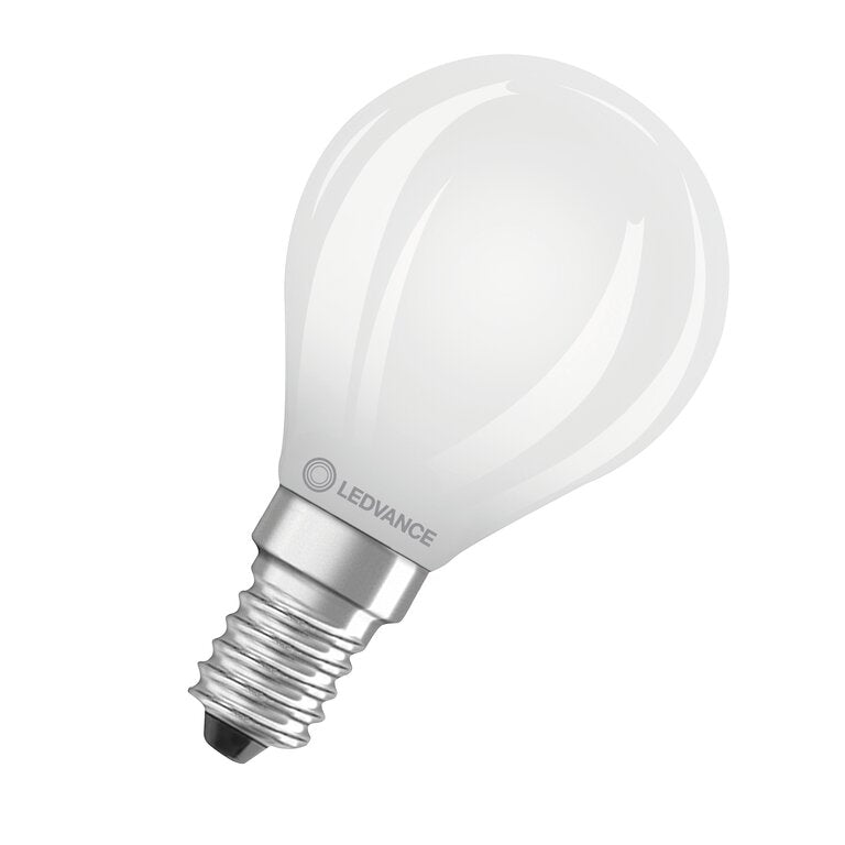 Osram / Ledvance LED Filament Tropfen P matt 330° Superior UltraEfficient 1,2-25W/840 kaltweiß 255lm E14 220-240V