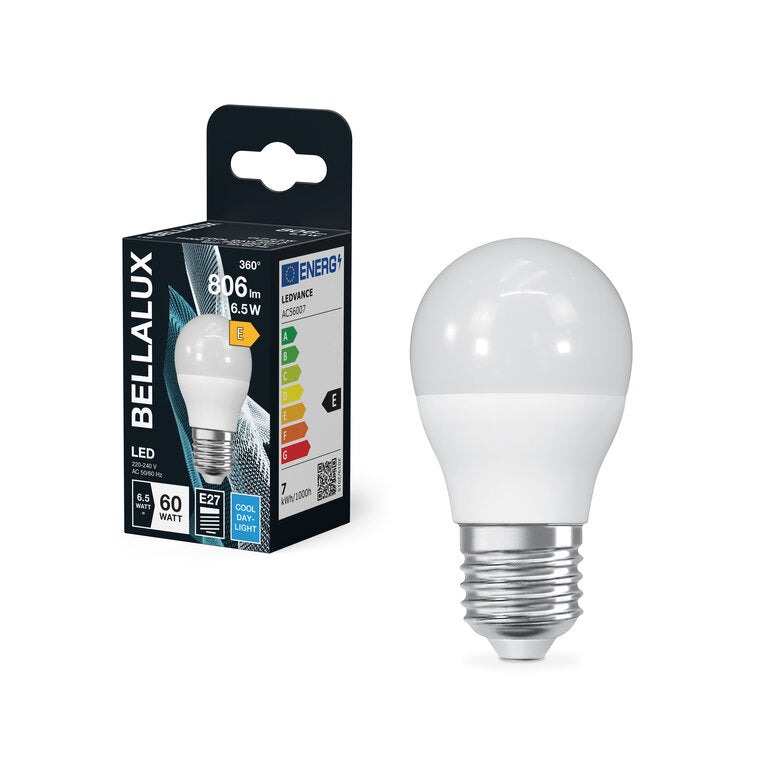 Bellalux / Ledvance LED Star Tropfen P matt 150° 6,5-60W/865 tageslichtweiß 806lm E27 220-240V