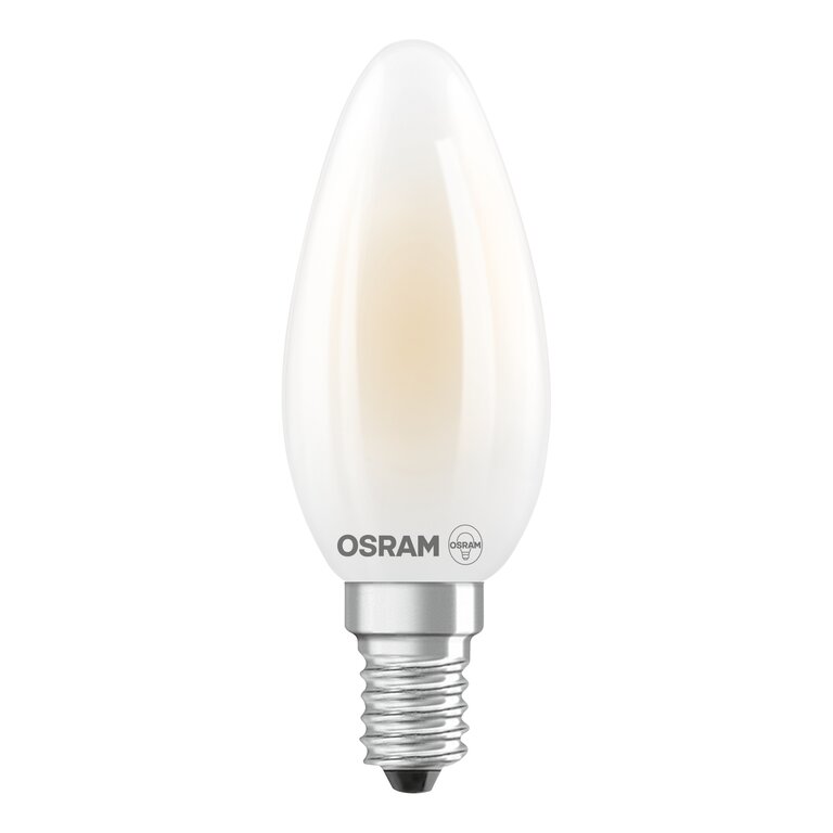 Osram / Ledvance LED Filament Kerze B matt 330° UltraEfficient 2,2-40W/827 warmweiß 470lm E14 220-240V 3er Pack