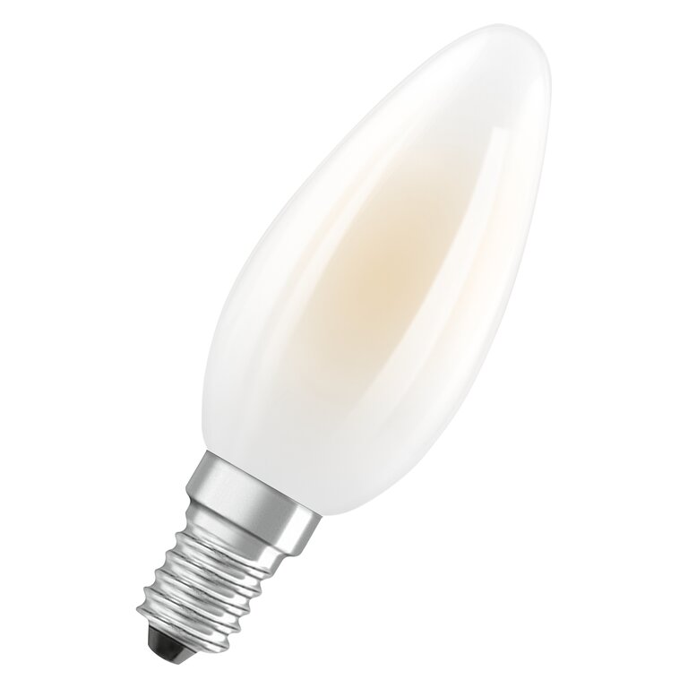 Osram / Ledvance LED Filament Kerze B matt 330° UltraEfficient 2,2-40W/827 warmweiß 470lm E14 220-240V 3er Pack