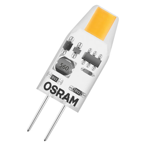 Osram / Ledvance G4 LED Stiftsockellampen Base Pin klar 320° Micro 1-10W/827 warmweiß 100lm 12V 5er Pack