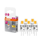 Osram / Ledvance LED Base Pin klar 320° Micro 1-10W/827 warmweiß 100lm G4 12V 5er Pack