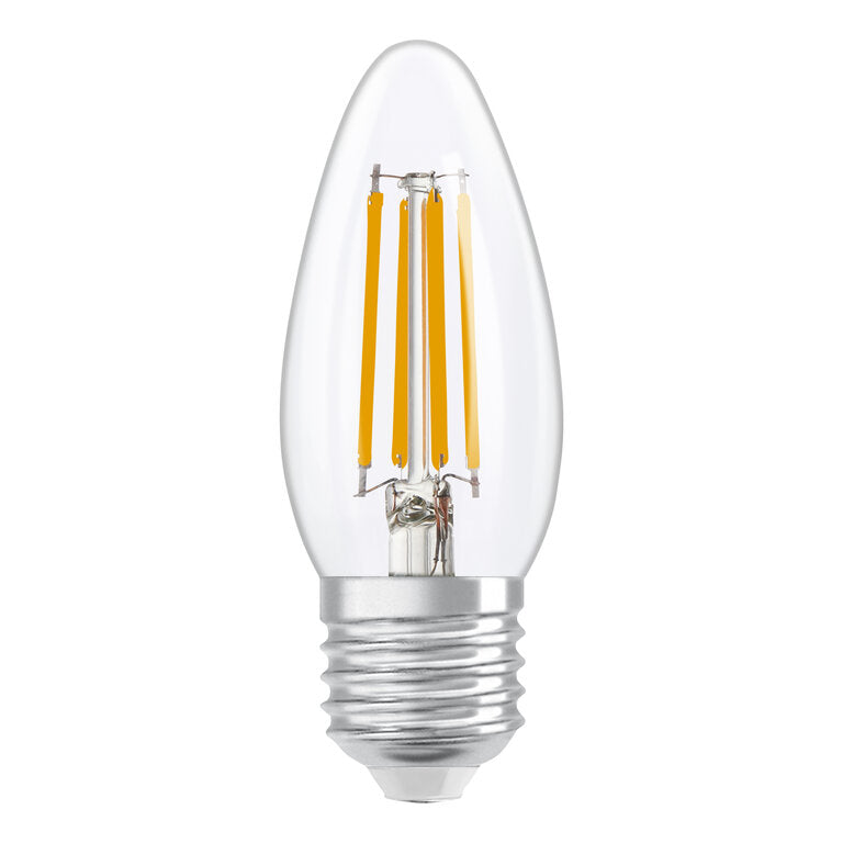 Osram / Ledvance LED Filament Kerze B klar 320° Performance 3,4-40W/827 warmweiß 470lm E27 220-240V dimmbar