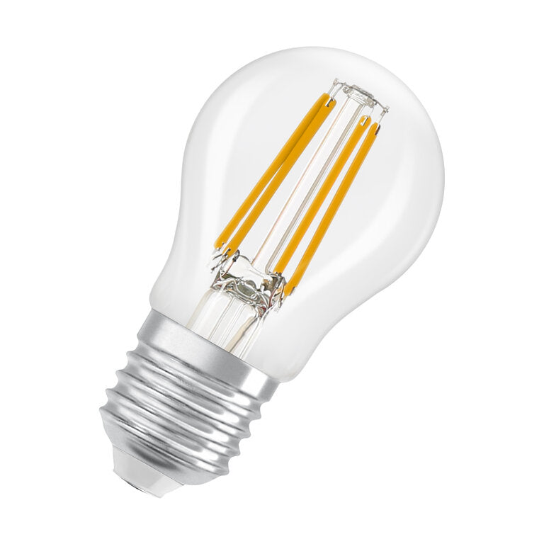 Osram / Ledvance LED Filament Tropfen P klar 320° Performance 3,4-40W/827 warmweiß 470lm E27 220-240V dimmbar