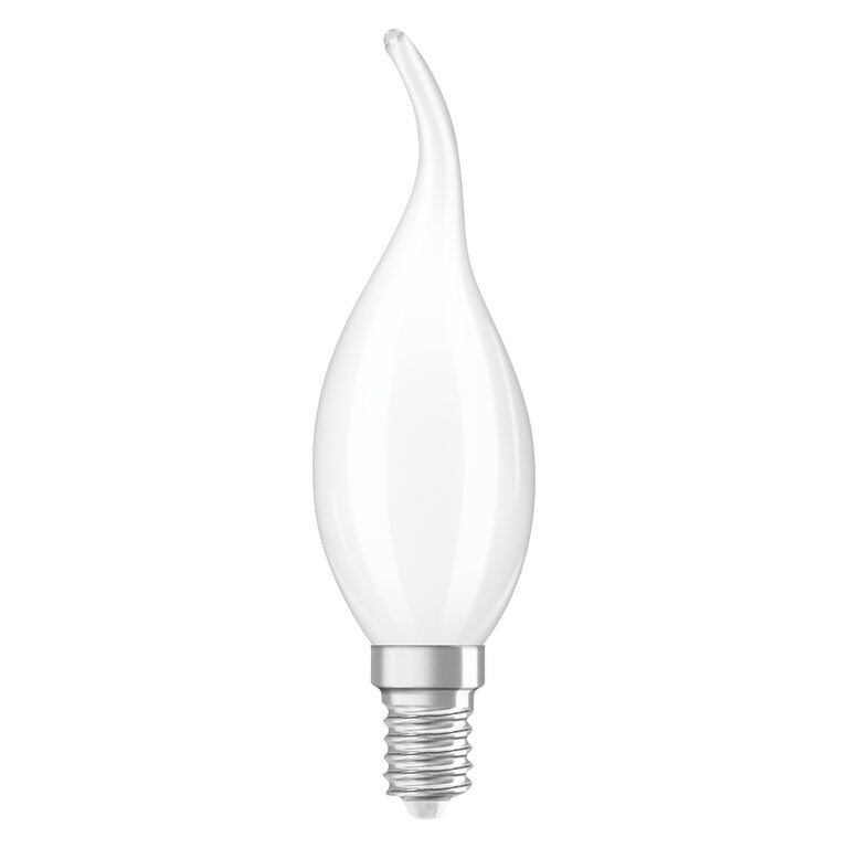Osram / Ledvance LED Filament Superstar Kerze BA matt Windstoß 320° 3,4-40W/827 warmweiß 470lm E14 220-240V dimmbar
