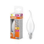 Osram / Ledvance LED Filament Superstar Kerze BA matt Windstoß 320° 3,4-40W/827 warmweiß 470lm E14 220-240V dimmbar