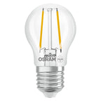Osram / Ledvance LED Filament Superstar Tropfen P klar 320° 1,8-25W/827 warmweiß 250lm E27 220-240V dimmbar