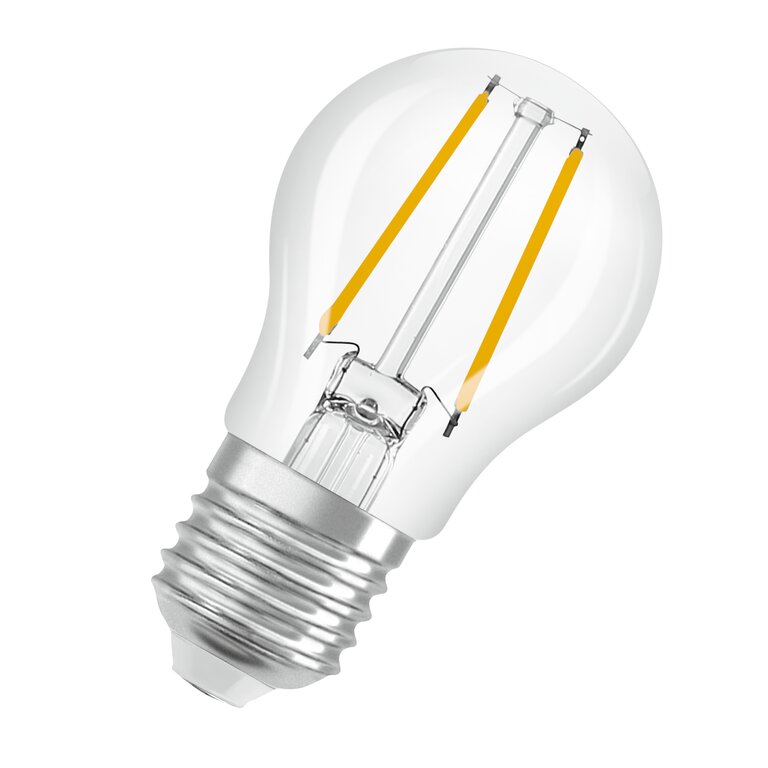 Osram / Ledvance LED Filament Superstar Tropfen P klar 320° 1,8-25W/827 warmweiß 250lm E27 220-240V dimmbar