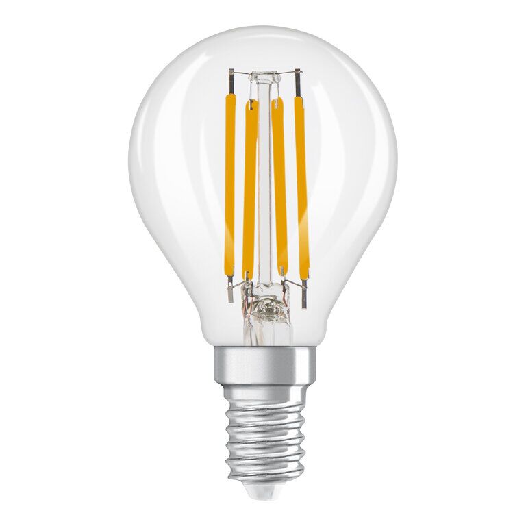 Osram / Ledvance LED Filament Superstar Tropfen P klar 320° 3,4-40W/827 warmweiß 470lm E14 220-240V dimmbar