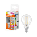 Osram / Ledvance LED Filament Superstar Tropfen P klar 320° 3,4-40W/827 warmweiß 470lm E14 220-240V dimmbar