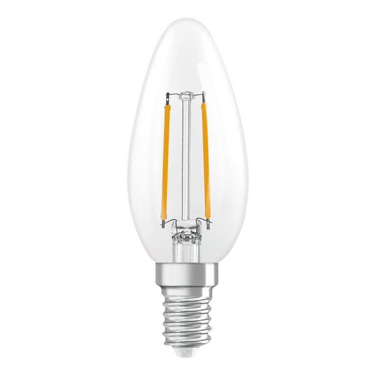 Osram / Ledvance LED Filament Superstar Kerze B klar 320° 1,8-25W/827 warmweiß 250lm E14 220-240V dimmbar
