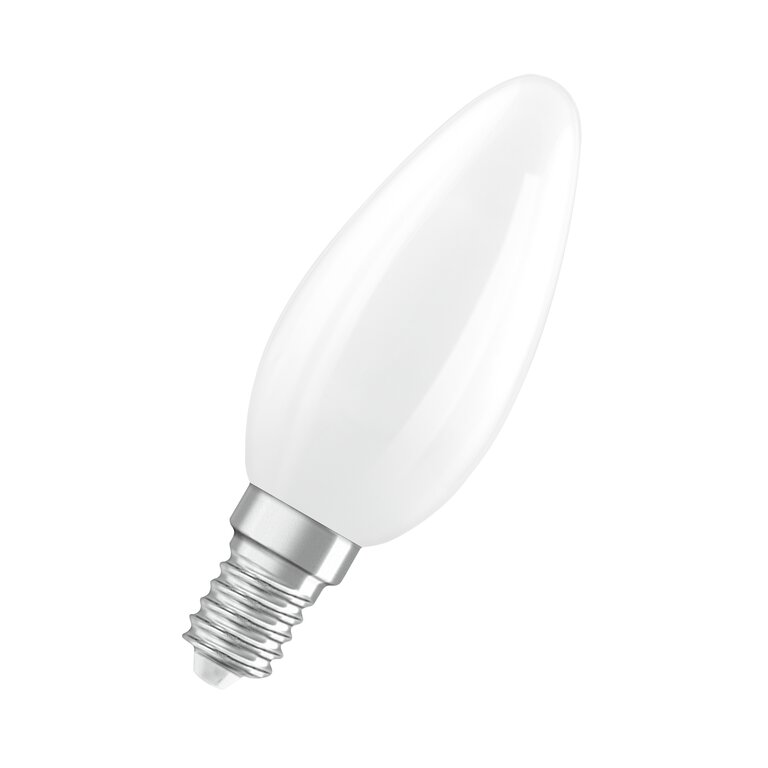 Osram / Ledvance LED Filament Superstar Kerze B matt 320° 1,8-25W/827 warmweiß 250lm E14 220-240V dimmbar