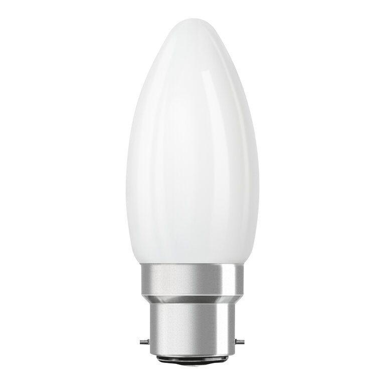 Osram / Ledvance LED Filament Superstar Kerze B matt 320° 3,4-40W/827 warmweiß 470lm B22d 220-240V dimmbar