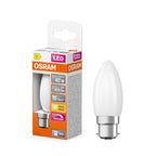 Osram / Ledvance LED Filament Superstar Kerze B matt 320° 3,4-40W/827 warmweiß 470lm B22d 220-240V dimmbar
