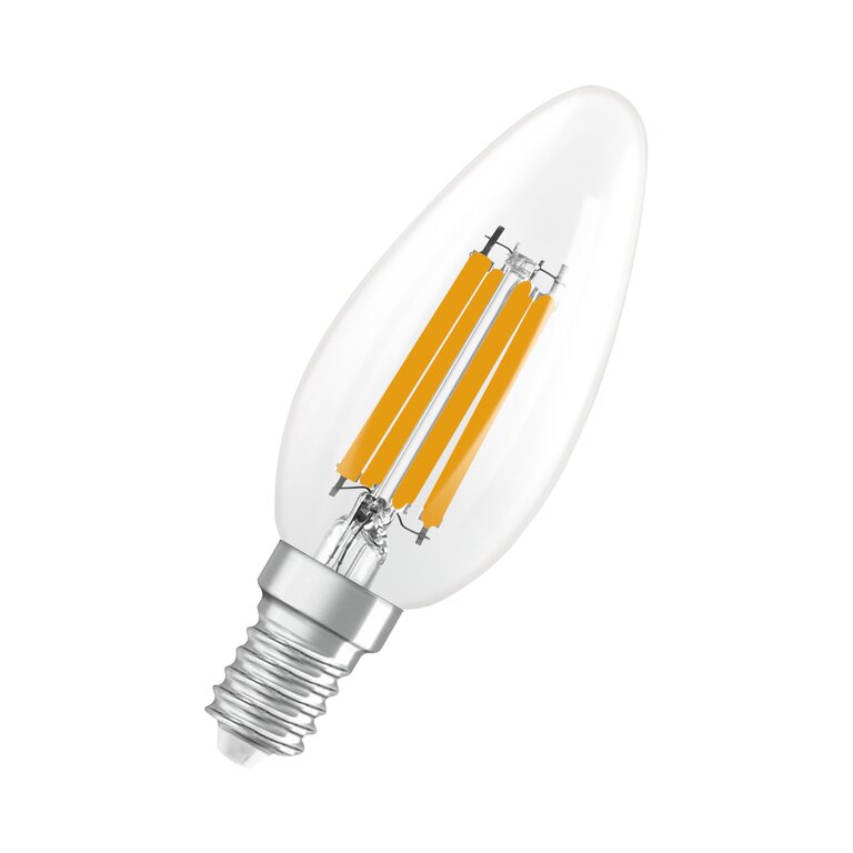 Osram / Ledvance LED Filament Superstar Kerze B klar 320° 3,4-40W/840 kaltweiß 470lm E14 220-240V dimmbar