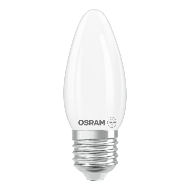 Osram / Ledvance LED Filament Superstar Kerze B matt 320° 3,4-40W/827 warmweiß 470lm E27 220-240V dimmbar