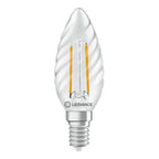 Osram / Ledvance LED Filament Superstar Kerze BW klar gedreht 320° 1,8-25W/827 warmweiß 250lm E14 220-240V dimmbar