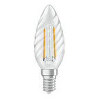 Osram / Ledvance LED Filament Superstar Kerze BW klar gedreht 320° 1,8-25W/827 warmweiß 250lm E14 220-240V dimmbar