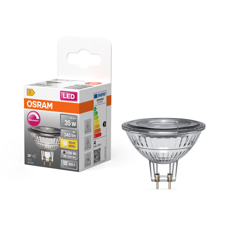 Osram / Ledvance LED Superstar Spot MR16 36° 3,4-35W/927 warmweiß 345lm GU5.3 12V dimmbar