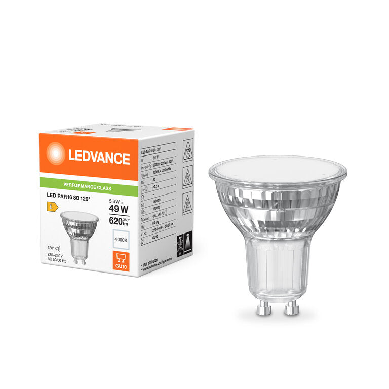 Osram / Ledvance LED Spot PAR16 120° Performance 5,6-49 W/840 kaltweiß 620lm GU10 220-240V