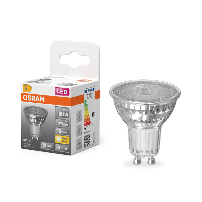 Osram / Ledvance LED Star Spot PAR16 36° 6,1-80W/827 warmweiß 575lm GU10 220-240V