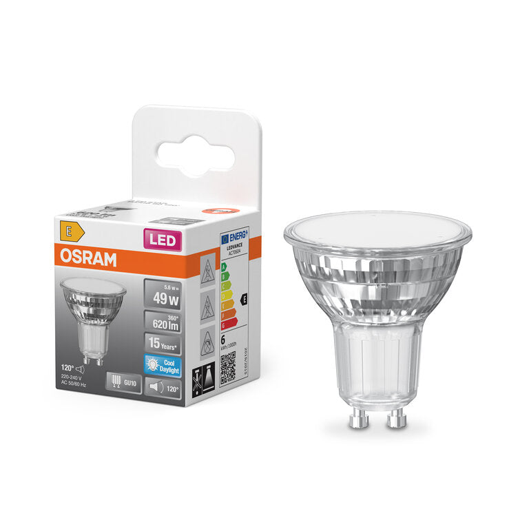 Osram / Ledvance LED Star Spot PAR16 120° 5,6-49 W/865 tageslichtweiß 620lm GU10 220-240V