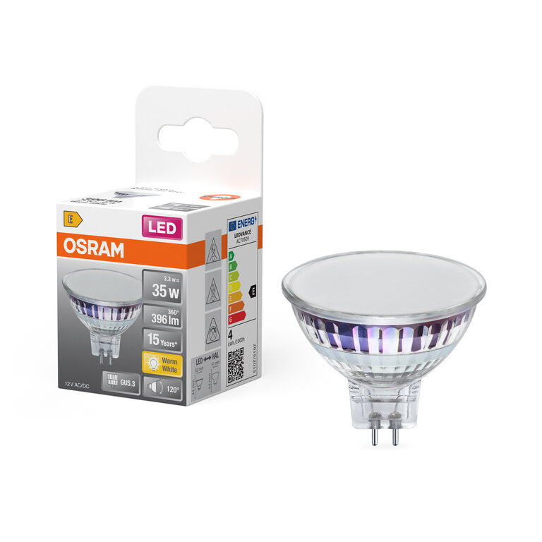Osram / Ledvance LED Star Spot MR16 120° 3,3-35W/827 warmweiß 396lm GU5.3 12V