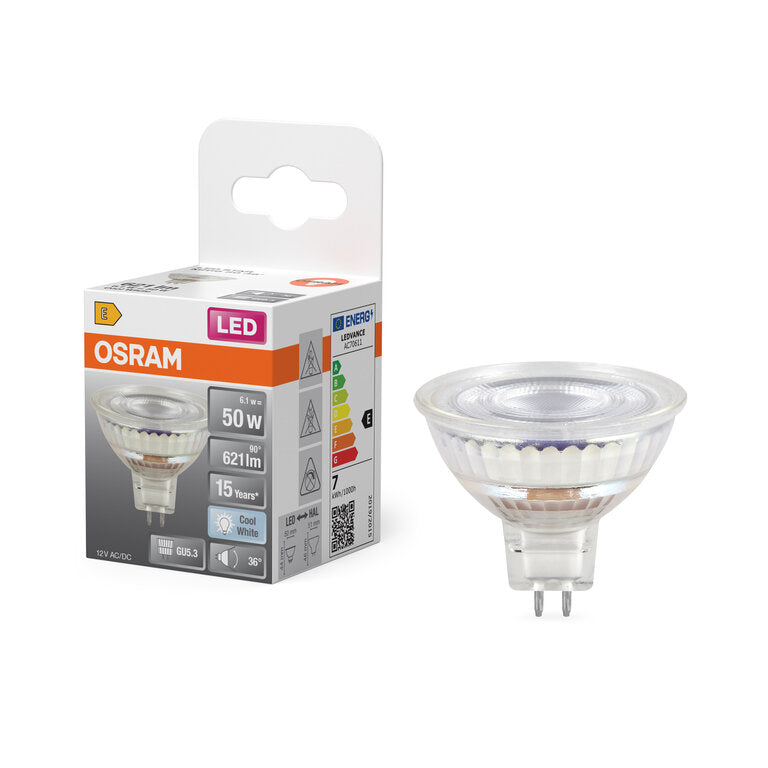 Osram / Ledvance LED Star Spot MR16 36° 6,1-50W/840 kaltweiß 621lm GU5.3 12V