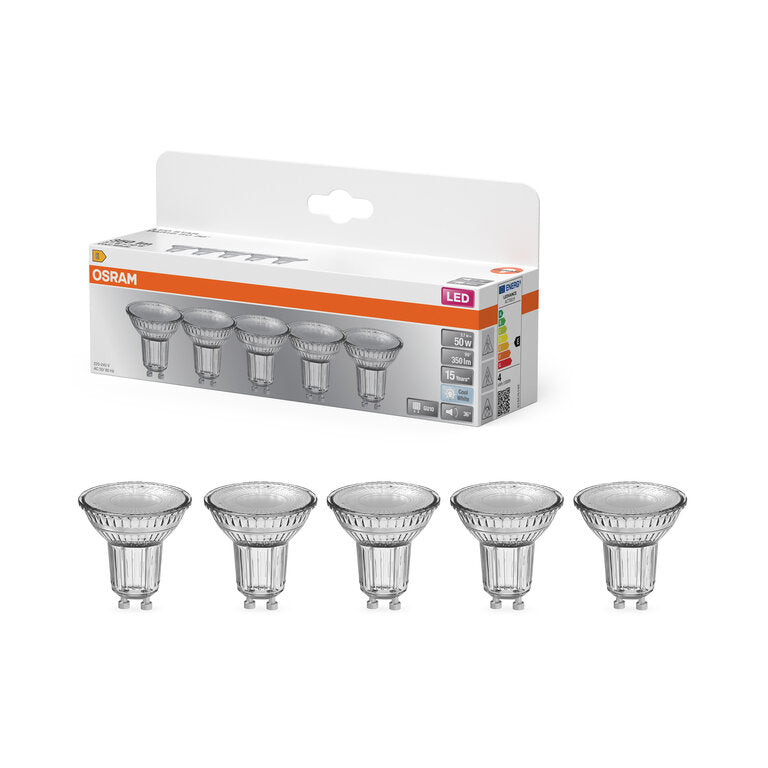 Osram / Ledvance LED Star Spot PAR16 36° 3,7-50W/840 kaltweiß 350lm GU10 220-240V 5er Pack