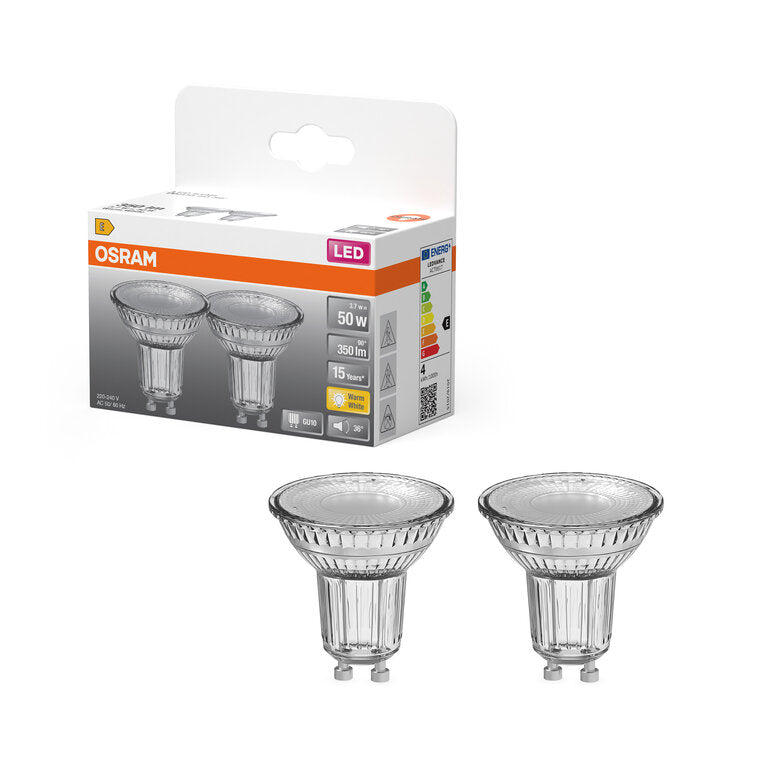 Osram / Ledvance LED Star Spot PAR16 36° 3,7-50W/827 warmweiß 350lm GU10 220-240V 2er Pack