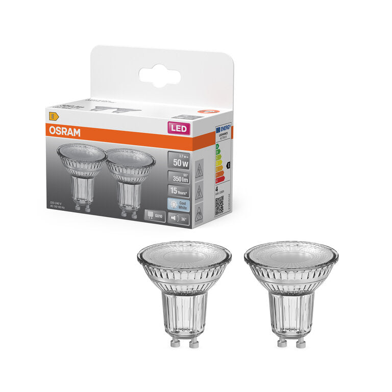 Osram / Ledvance LED Star Spot PAR16 36° 3,7-50W/840 kaltweiß 350lm GU10 220-240V 2er Pack