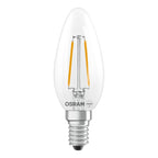 Osram / Ledvance LED Filament Star Kerze B klar 300° 1-15W/827 warmweiß 136lm E14 220-240V