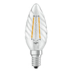 Osram / Ledvance LED Filament Star Kerze BW klar gedreht 300° 1,8-25W/827 warmweiß 250lm E14 220-240V