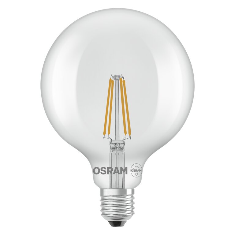 Osram / Ledvance LED Filament Star Globe G125 klar 300° 5,9-60W/827 warmweiß 806lm E27 220-240V
