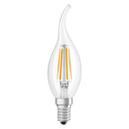 Osram / Ledvance LED Filament Kerze BA klar Windstoß 300° Performance 3,4-40W/827 warmweiß 470lm E14 220-240V