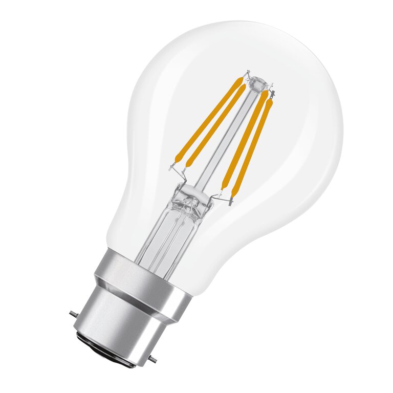 Osram / Ledvance LED Filament Star Classic A klar 300° 3,4-40W/827 warmweiß 470lm B22d 220-240V