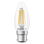 Osram / Ledvance LED Filament Star Kerze B klar 300° 3,4-40W/827 warmweiß 470lm B22d 220-240V